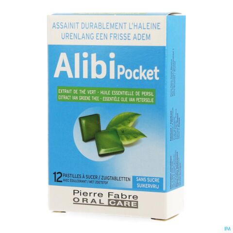 Alibi Pocket Frisse Adem 12 Zuigtabletten