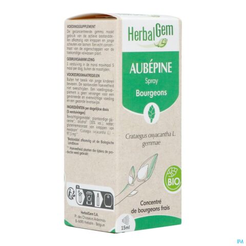 Herbalgem Meidoorn Bio Spray 15ml