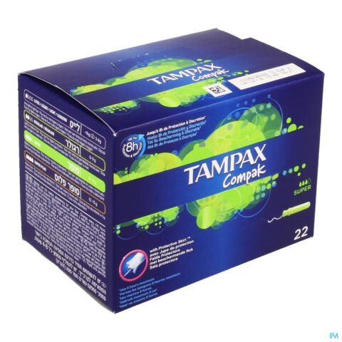 Tampax Compak Super 22 Stuks