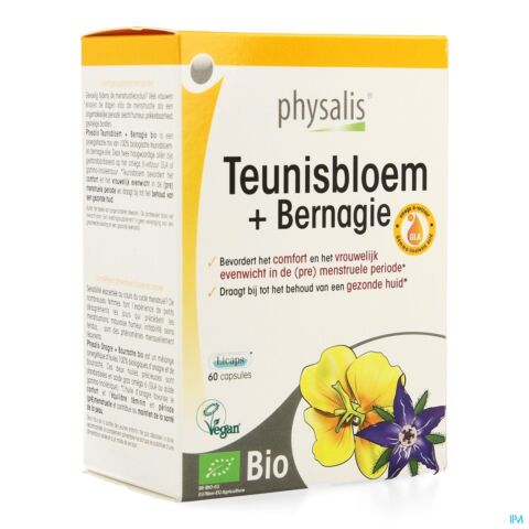 Physalis Teunisbloem+bernagie Bio Caps 60