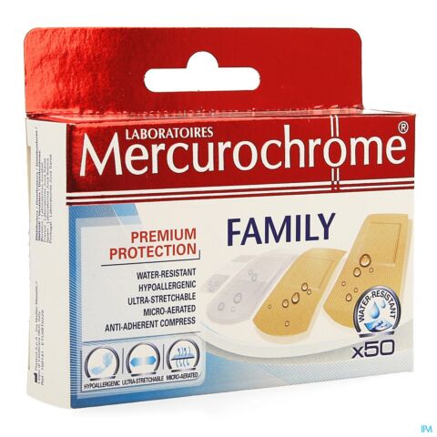 Mercurochrome 50 Familiepleisters