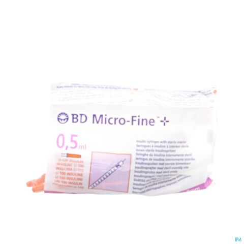 BD Microfine+ Insulinespuit 0,5ml 30g 8mm 10 Stuks
