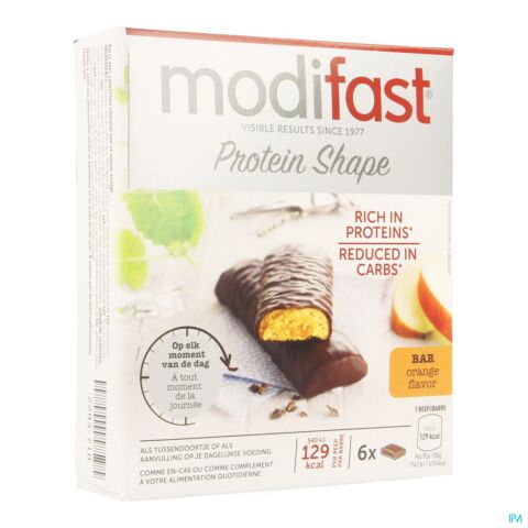 Modifast Control Reep Sinaas-Pure Chocolade 6 Stuks
