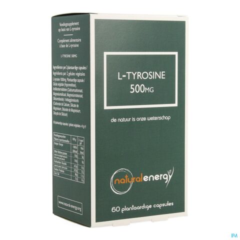 Natural Energy L-Tyrosine 500mg 60 Capsules