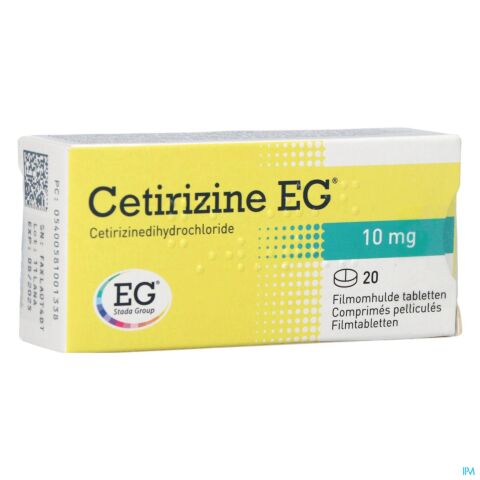 Cetirizine EG 10mg 20 Tabletten