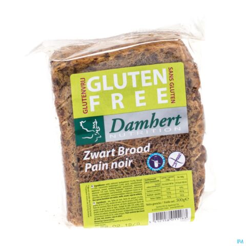 Damhert Glutenvrije Zwart Brood Gesneden 300g