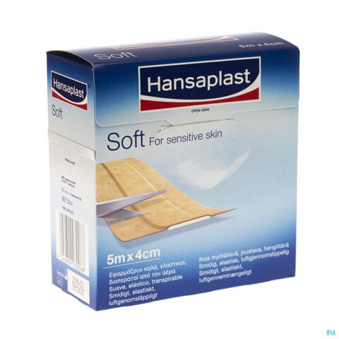 Hansaplast Soft Pleister Indiv. 5mx4cm 1 0234100