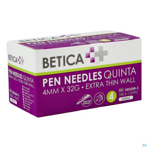 Betica Pen Needles Quinta 4mmx32g 100