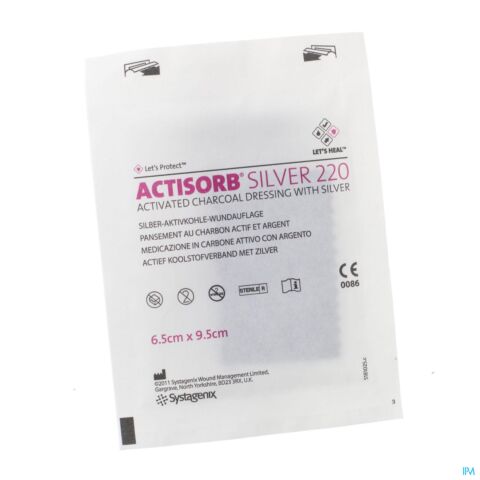 Actisorb Silver 220 Kp 9,5x 6,5cm 1 Mas065de