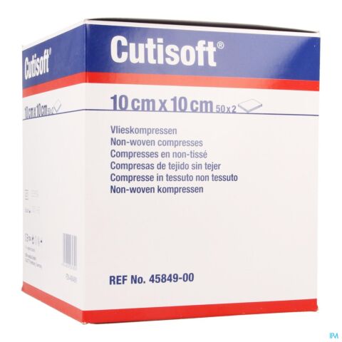 Cutisoft Ster Non Woven 10,0x 10,0cm 50x2