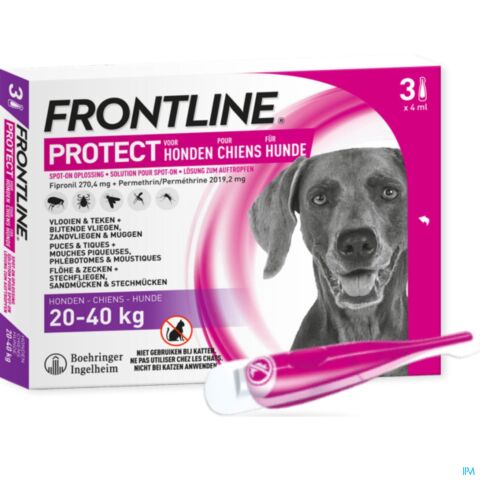 Frontline Protect Spot On Opl Hond 20-40kg Pipet 3