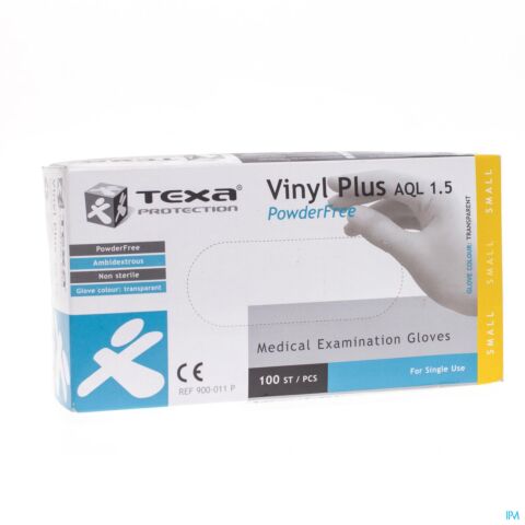 Texa Handschoenen Vinyl Wit Pf S 100