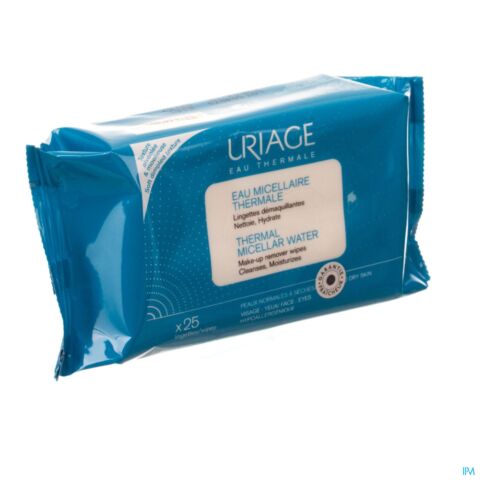 Uriage Thermaal Micellair Water Normale-Droge Huid 25 Reinigingsdoekjes