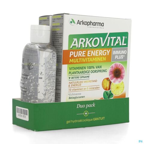 Arkovital Pure Energy Immun.duo Comp60+h.gel 100ml