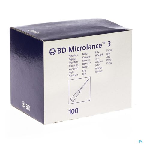 Bd Microlance 3 Nld 27g 3/4 Rb 0,4x19mm Grijs 100