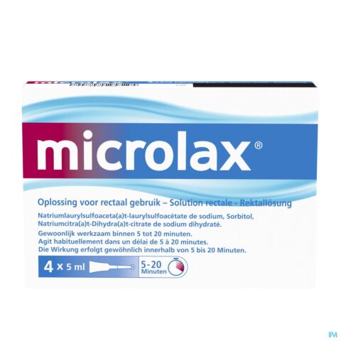 Microlax Lavement 4 Stuks