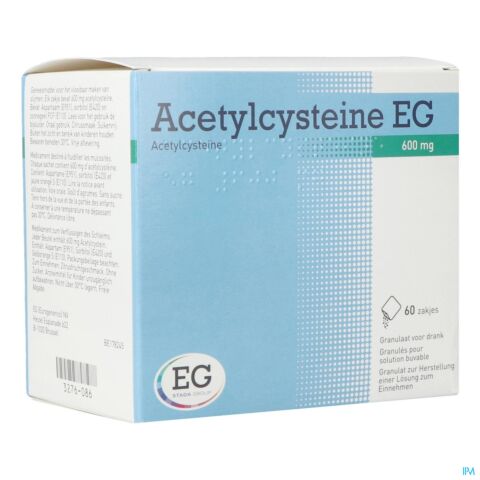 Acetylcysteine EG 600mg 60 Zakjes