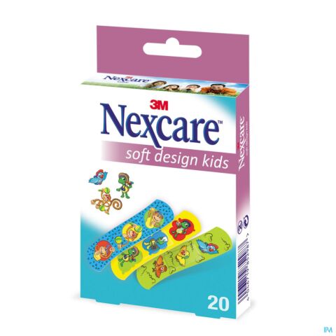 Nexcare Soft Design Kids Assortiment 20 Stuks
