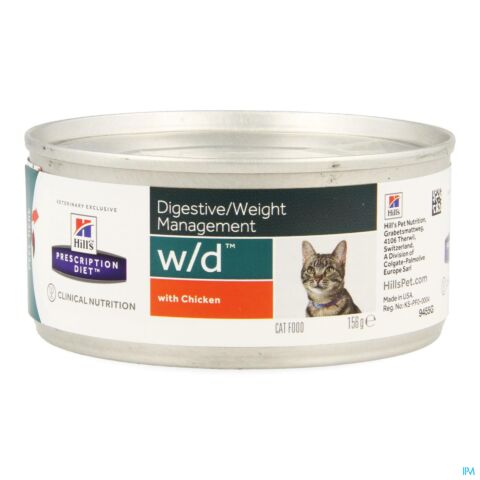 Hills Prescription Diet Feline w/d Kat Minced 156g