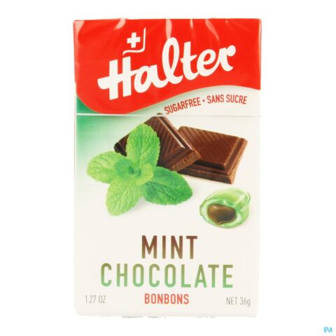 Halter Bonbon Munt-chocolade Zs 40g