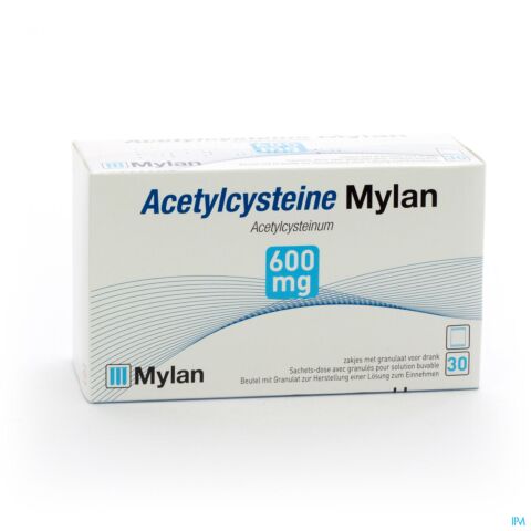Acetylcysteine Mylan Sach 30 X 600mg