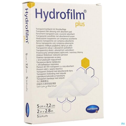 Hydrofilm Plus 5x7,2cm 5 Stuks