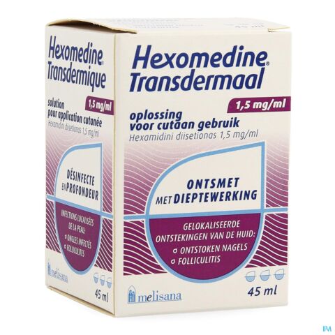 Hexomedine Transcutanee Oplossing 45ml