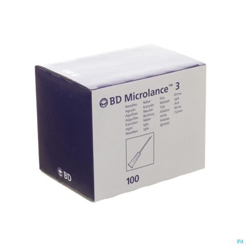 Bd Microlance 3 Nld 30g 1/2 Rb 0,3x13mm Geel 100