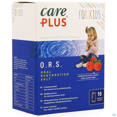 Care Plus O.R.S. Kids Framboos 10 Zakjes