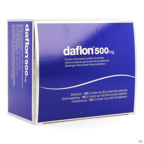 Daflon 500mg 180 Filmomhulde Tabletten