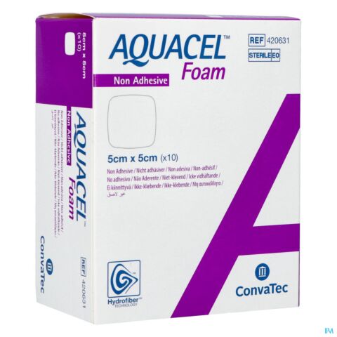 Aquacel Foam Non Adhesief 5x5cm 10