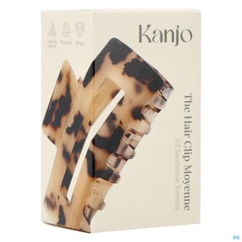 Kanjo The Hair Clip Moyenne 02 Sandstone Tortoise