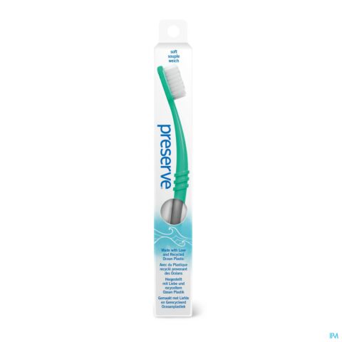 Preserve Ocean Plastic Tandenborstel Soft Grijs