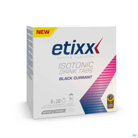 Etixx Isotonic Blackcurrant Bruistabl 6x10