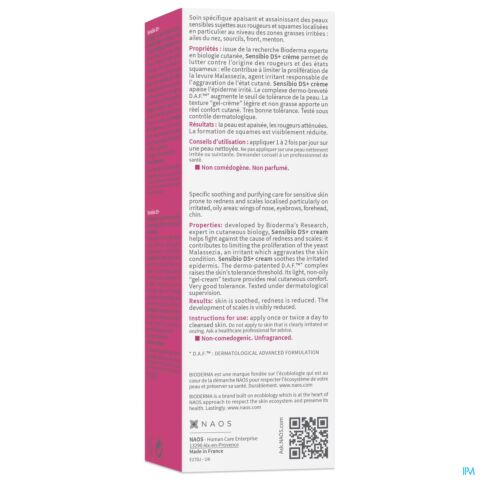 Bioderma Sensibio DS + Gevoelige Huid Creme 40ml