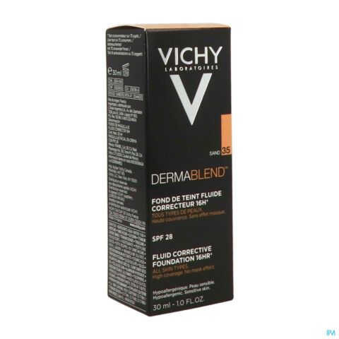 Vichy Dermablend Fond De Teint Fluide 35 Sand 30ml