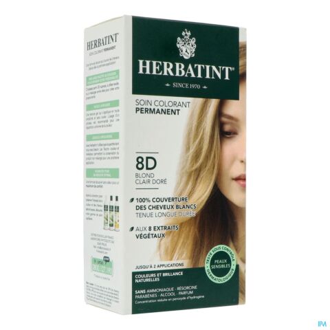 Herbatint Blond Licht Goudkleurig 8d 150ml