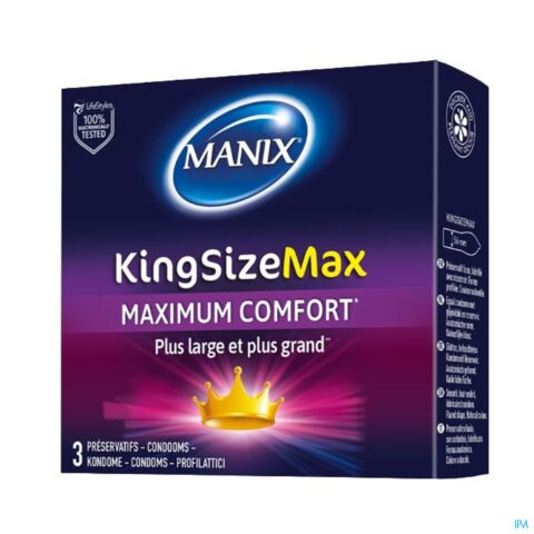 Manix King Size Max Condoms 3