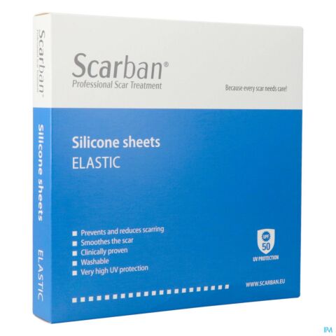 Scarban Elastic Silicone Sheet 5x7,5cm 2 Stuks