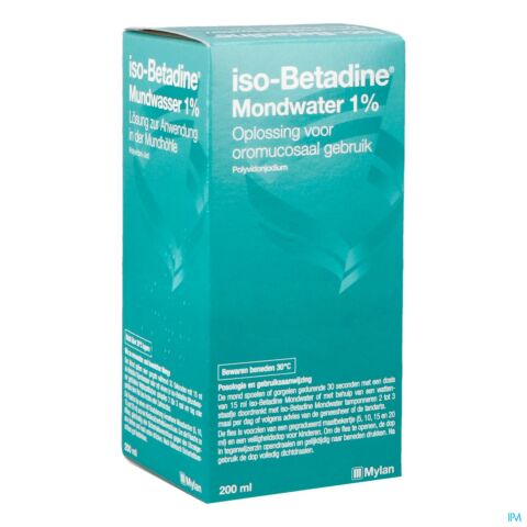 Iso Betadine Mondwater 1% 200ml