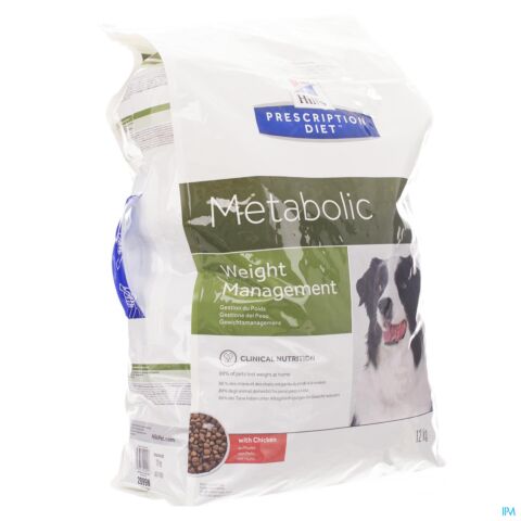 Hills Prescription Diet Canine Hond Metabolic 12kg