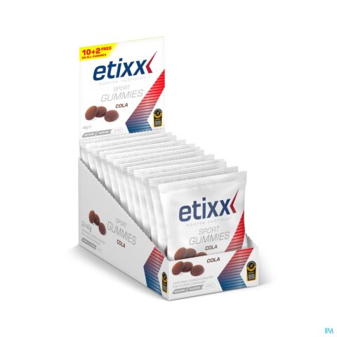 Etixx Sport Gummies Colasmaak 12x40g