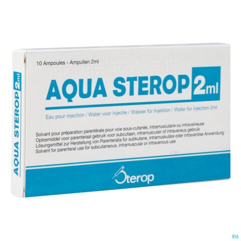 Aqua Sterop Voor Injecties Solvens 10x2ml Ampoules
