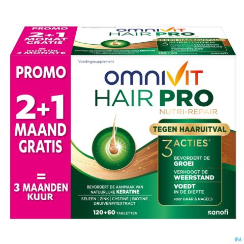 Omnivit Hair Pro Nutri-Repair 120 Tabletten + 60 Gratis