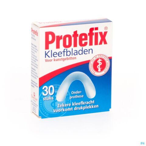 Protefix Kleefblad Onderprothese 30 Stuks