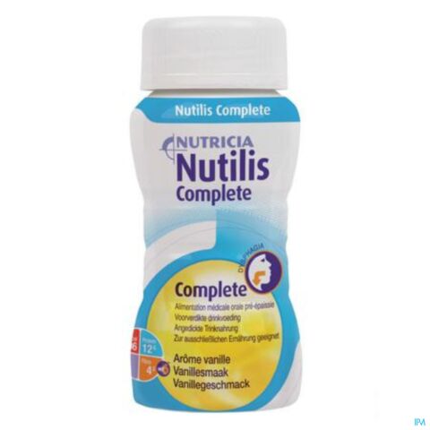 Nutilis Complete Stage 1 Aroma Vanille Flessen 4x125ml