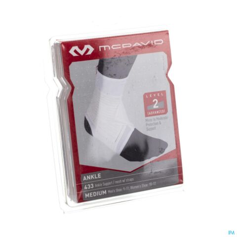 Mcdavid Dual Strap Ankle Support White M 433