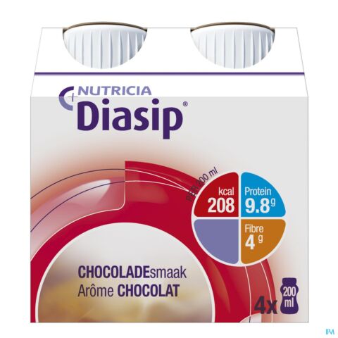 Diasip Chocolade 4x200ml