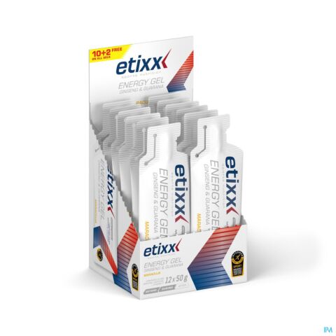Etixx Energy Maracuja Ginseng&Guarana Gel 12x50g