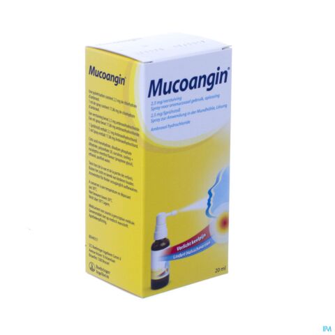 Mucoangin 2,5mg Verstuiving Spray Opl 20ml